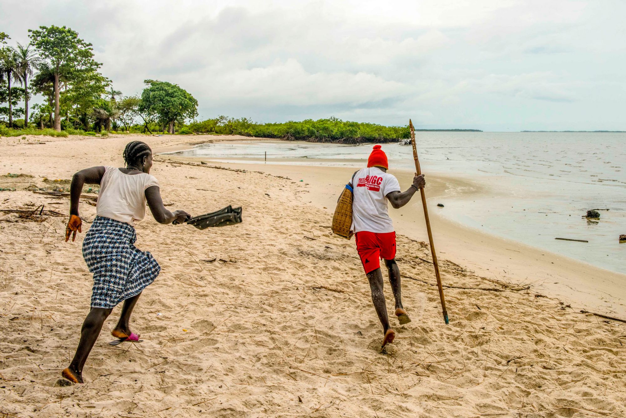 Matriarchal traditions determine everyday life on some of the Bijangos Islands. The women dominate to the point that even future warriors are afraid of them