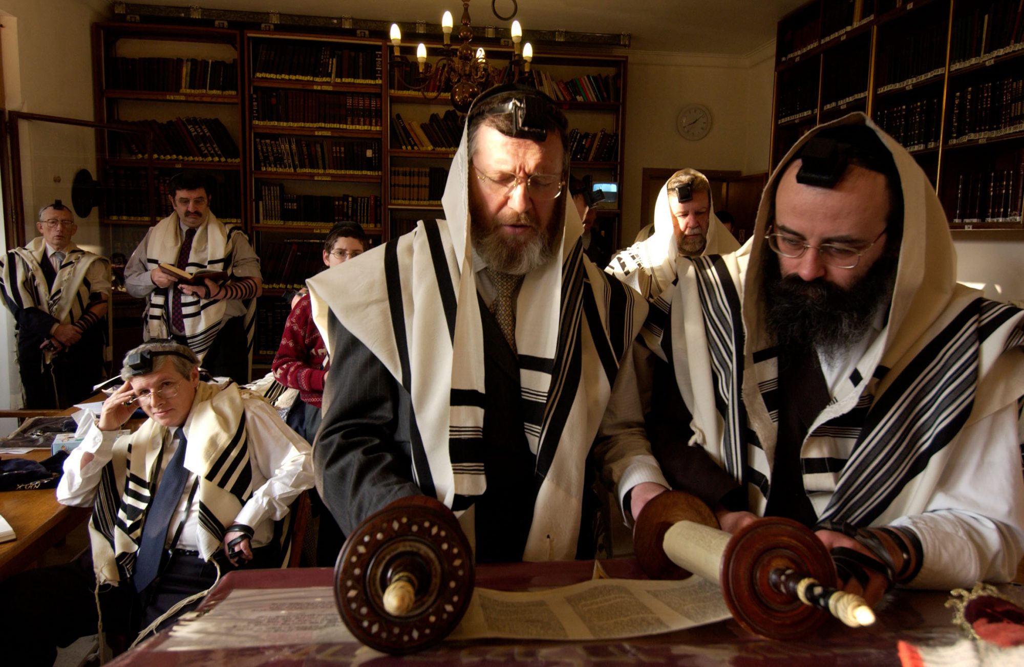 Judentum - Antwerpen - Belgien Morgengebet In Der Synagoge